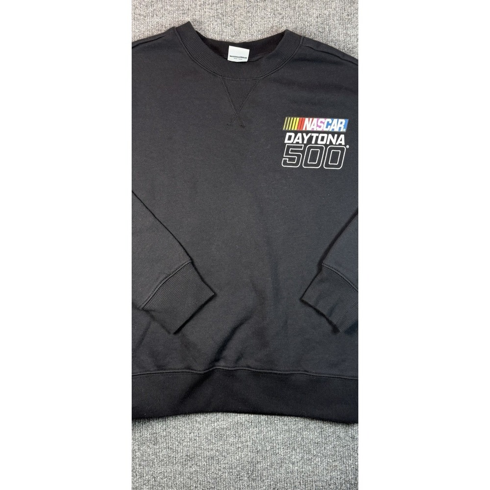 NASCAR Daytona 500 Youth Large Crewneck Sweatshirt‎ Black Size 10/12 - Picture 8 of 11